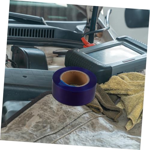 Cinta protectora para llantas y aros de automóvil y motocicleta, cinta adhesiva para protección de rines, material PE, color azul miniatura 5