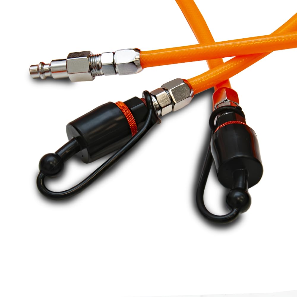 Dragon Winch kit de gonflage 4 pneus pour compresseur d’air | système de distribution d’air rapide pour 4x4 et SUV | manomètre numérique et raccords rapides inclus