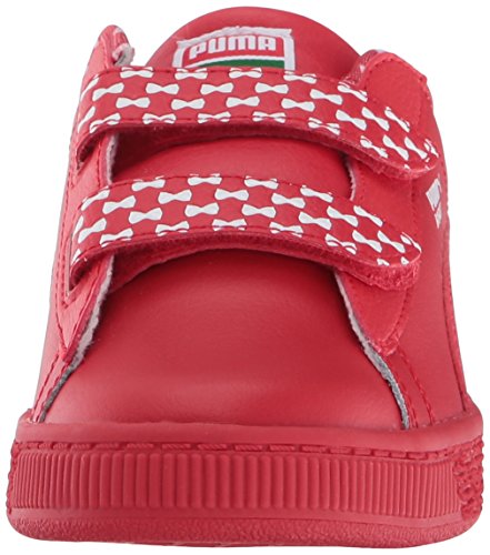 PUMA Puma Unisex Sesame Street Bask Elmo Mono V Inf Casual Athletic Sneaker (Toddler), High Risk Red, 4 M US Toddler