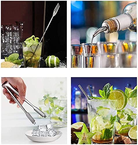 Kit Coctelera Set 17 piezas con soporte de madera blanco 700ml miniatura 6