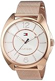 Cierre: hebilla Reloj analógico para mujer Tommy Hilfiger 1781697, mecanismo de cuarzo, diseño clásico, correa de oro rosa.
