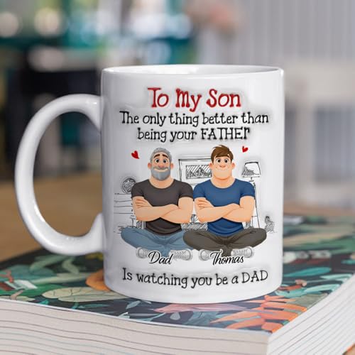 Taza personalizada Wrappiness para hijo, regalo del padre miniatura 3