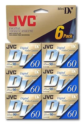 Capture Every Precious Moment with Crystal Clarity: JVC Mini Digital Video Cassette MDV60ME6HT (6pk) for Extended Recording