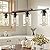VONLUCE Dining Room Light Fixture Over Table, 4-Light Kitchen Island Lighting with Glass Shade and Adjustable Rods, Farmhouse Linear Chandelier Pendant Light for Kitchen Living Room, Matte Black