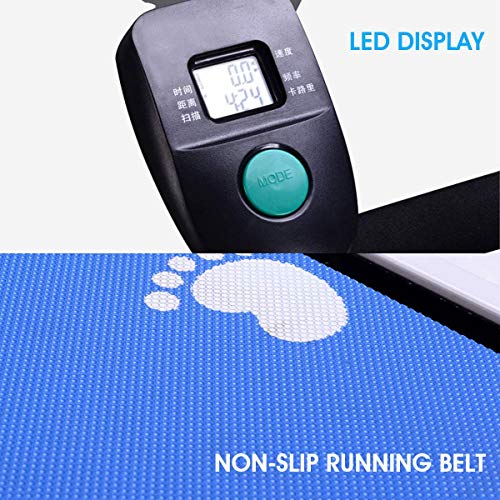 Caminadora Plegable Fitness Mini con Display LED Rosa miniatura 5