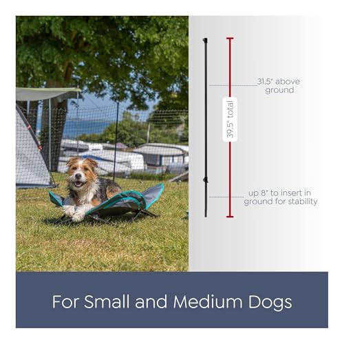 Trixie Mobiler Hundezaun - schwarz 15 m