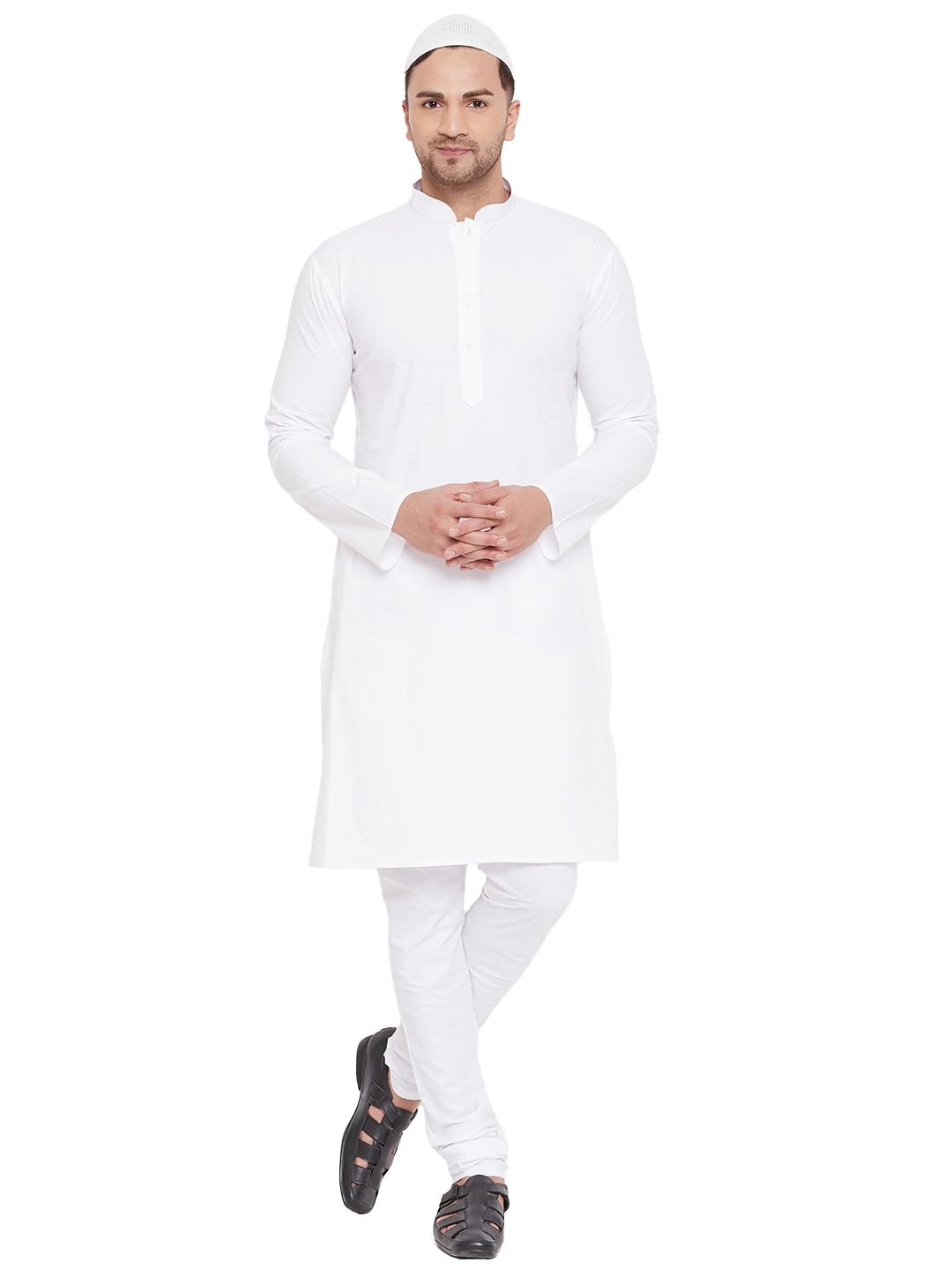 vm by Vastramay Men's Cotton Kurta Pyjama Set-picture-32