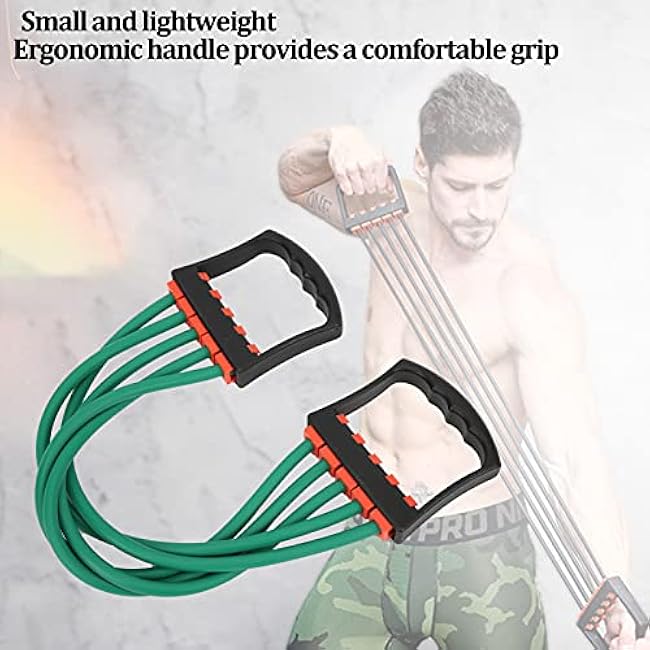 Detachable Chest Expander for Men Training Muscles Strengthen Fitness Home Office Arm Muscle Strength Exercise Gym Stretch Rope Arm Trainer for Indoor Fitness Workout