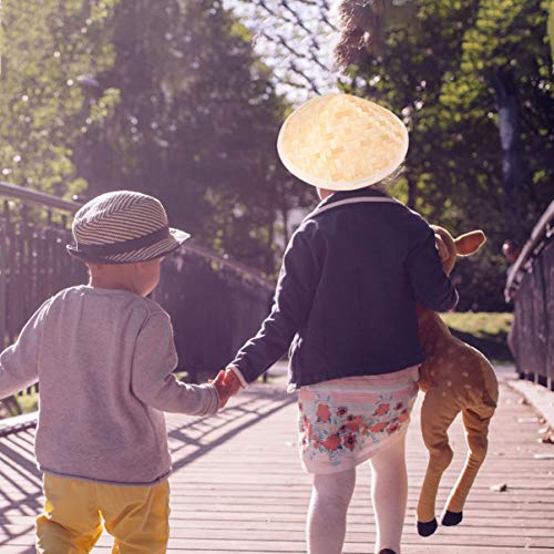 VORCOOL 23. 5X14. 5Cm Oriental De Bambu Chapéu de Palha Cone Jardim Pesca Chapéu Adulto Chapéu de Ar