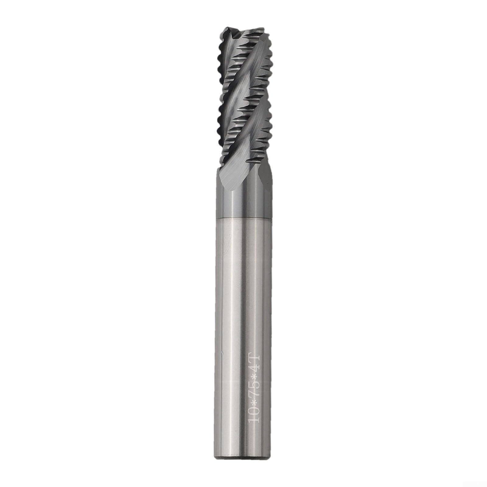 Fraise à ébaucher en carbure massif revêtue d'AlTiN, design à 4 dents pour un retrait efficace des matériaux dans la fabrication (10 mm)