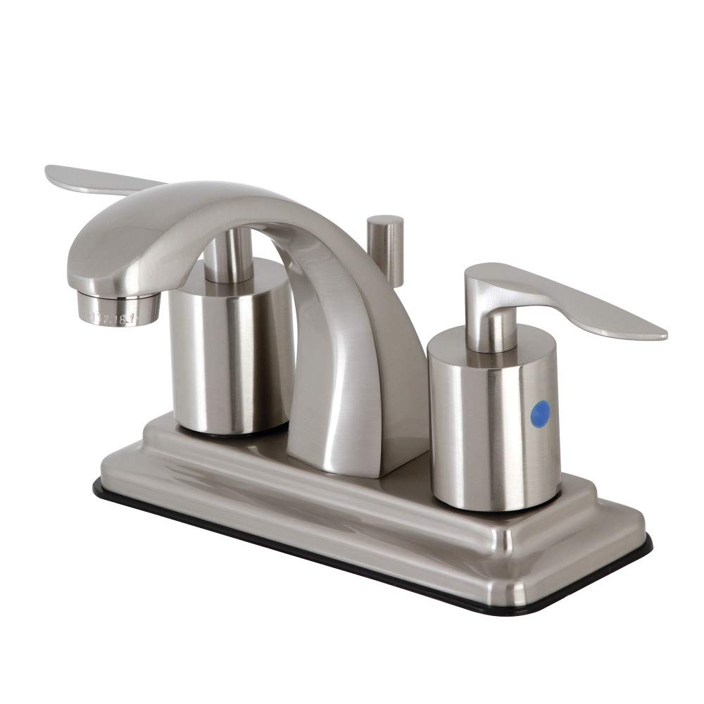 Mitigeur lavabo Kingston Brass KB4648SVL avec vidage pop-up pour un contrôle d'eau fluide