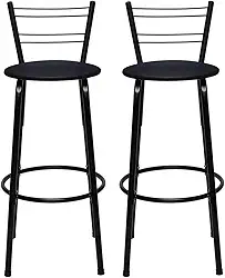 Kit 2 Banqueta Alta para Balcão Cozinha Premium Bar de Aço