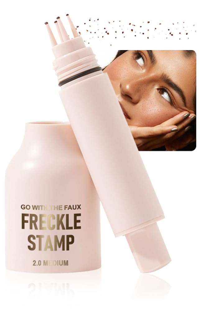 Freckle Pen - Realistic Sun-Kissed Makeup for Sensitive Skin, 2.0 Medium, 1.5 ml (Pack of 1)