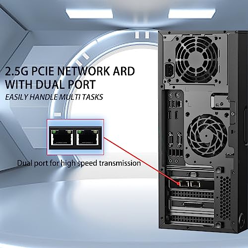 Tarjeta de Red PCIe 2.5Gbps Puerto Dual Chip I226-V Adaptador Gigabit Ethernet RJ45 LAN para Escritorio Servidor PC Aleación de Aluminio Incluye Soporte Bajo Perfil miniatura 4