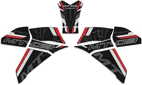 Miniatura 7 de Junta de depósito de combustible para Yam & aha MT03 Mt-03 MT 03 antideslizante almohadilla de agarre de rodilla Adhesivos tanque de combustible