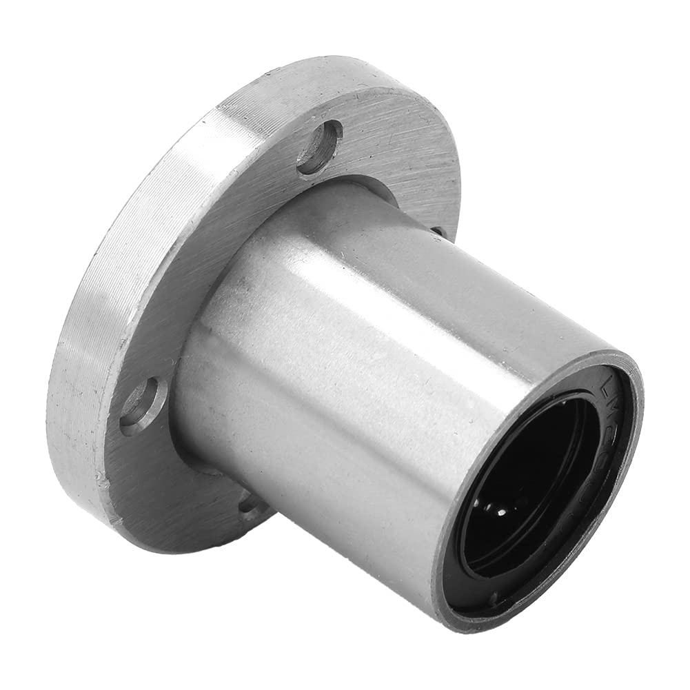 Flange Linear Motion Bearing, Linear Motion Ball Bearing Small Load Lite Friction Resistance Fast Steel for Electronic Machinery(LMF20UU)