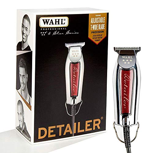 Máquina de Corte Bivolt DETAILER Prata/Vermelha WAHL