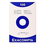 Exacompta Etui 100 F. Bristol blanco 100/150