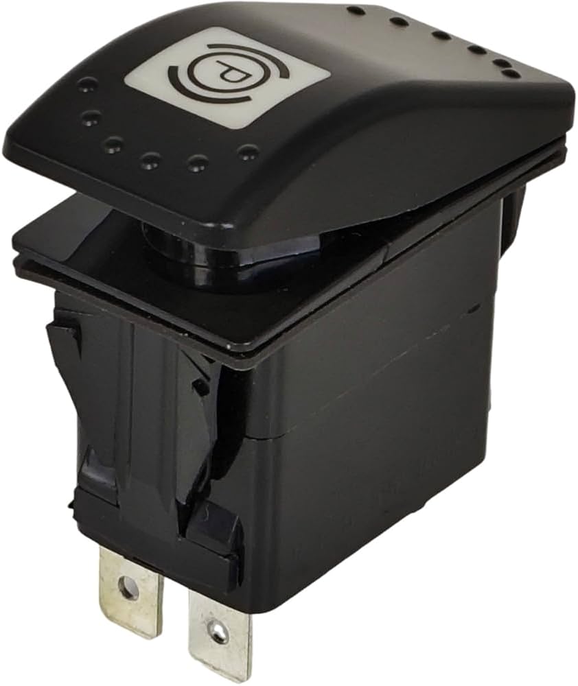 shsat4ページ XYZIL 4 Pin ON-Off Parking Brake Rocker Switch 142-9320