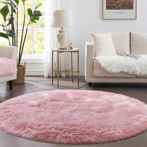 See full amazon price history chart for CottonFry Ultra Soft Round Faux Sheepskin Fur Area Circular Shaggy Rug Round Fluffy Area Rugs Plush Circle Floor Carpet Mat for Bedroom Living Room Floor Decor (Light Pink, 3x3 Ft) CottonFry Ultra Soft Round Faux Sheepskin Fur Area Circular Shaggy Rug Round Fluffy Area Rugs Plush Circle Floor Carpet Mat for Bedroom Living Room Floor Decor (Light Pink, 3x3 Ft) (B0CWLTHGL9) Amazon Price History, Amazon Price Tracker