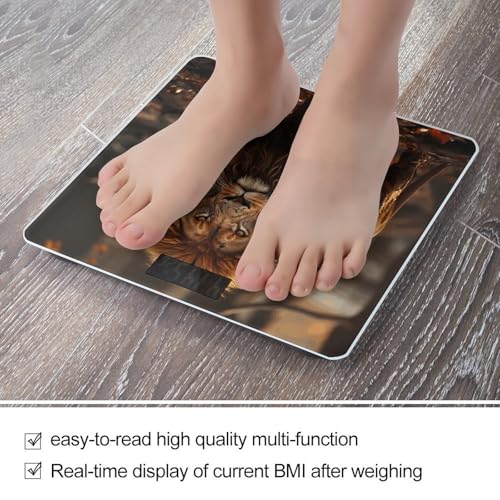 Báscula de baño digital con pantalla LCD y vidrio templado miniatura 5