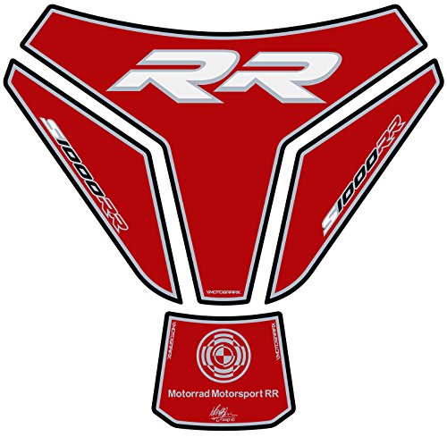 MOTOGRAFIX タンクパッド BMW S1000RR 15- レッド/ホワイト MT-TB023R