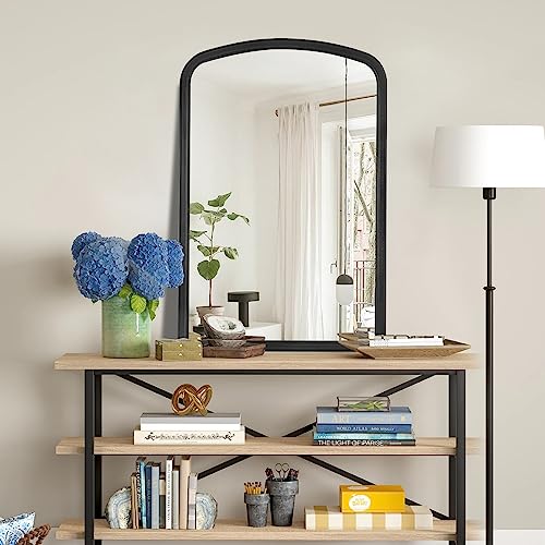 WallBeyond-Arched-Wall-Mirror-Wood-Framed-30-x-40-Rustic-Farmhouse-Wood-Arched-Mirror-for-Bathroom-Wall-Decor-Entryway-Living-Room-Black