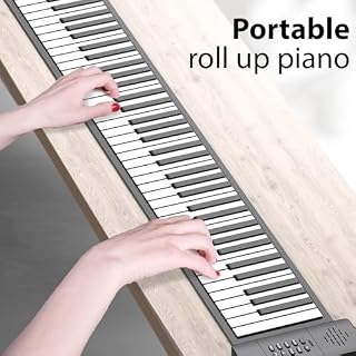 clavier électronique,HUIOP Piano électronique portable à 88 touches, piano pliable en silicone, piano électronique professionnel avec haut-parleur, sans fonction MIDI pour débutants en voyage,Piano po - Les Beatles, Paul McCartney, John Lennon, RIngo Starr, George Harrison clavier électronique,HUIOP Piano électronique portable à 88 touches, piano pliable en silicone, piano électronique professionnel avec haut-parleur, sans fonction MIDI pour débutants en voyage,Piano po – Image 2