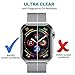 [8 Pack] AnoKe for Apple Watch iWatch 42mm / 44mm Screen Protector (Series 6/5 / 4/ SE Series 3/2),Liquid Skin [Max Coverage] Curved Edge Case Band Friendly Lifetime Replacement Warranty 42mm /44mm