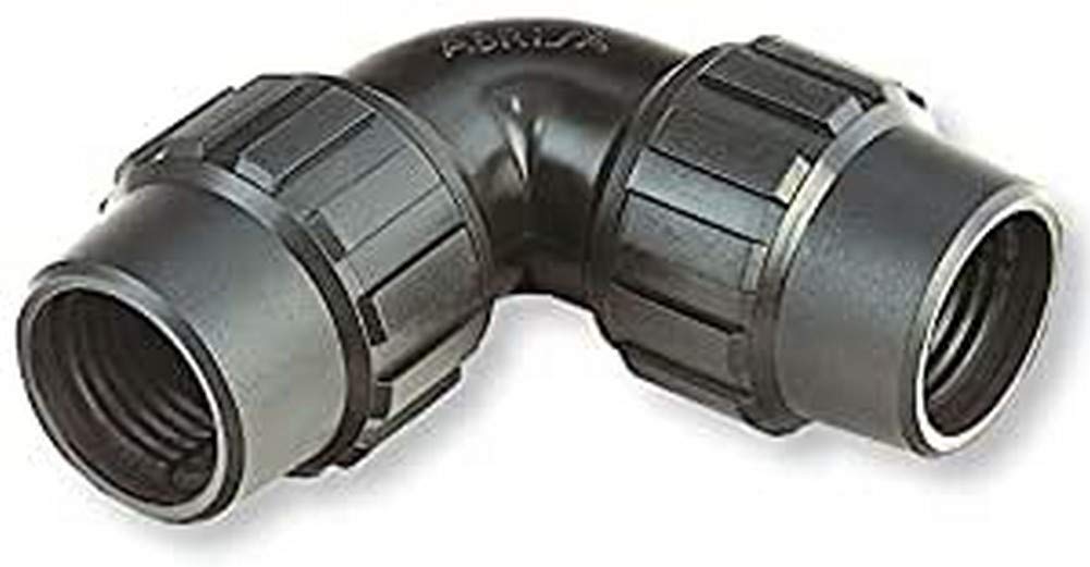 ABRISA 4617 Fitting Angle for Irrigation Pipe Black