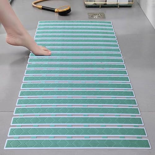 Image of Luxe Home Shower Mats for Bathroom Anti Slip Non Skid Bathtub Mat (Aqua, 40x70 cm)