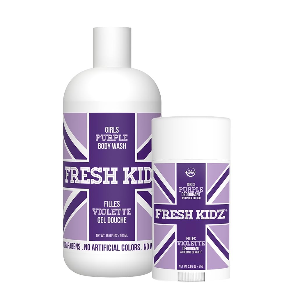 Fresh Kidz Body Wash & Deodorant Set - Gentle for Kids