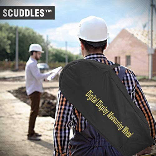 Scuddles Measuring Wheel Digital Display 12-Inch Can Measure Up To 10,000 Feet - Wheel Measure Perfect Surveying Tool For Distance Measurement - Rolling Precision Measuring Wheels (Telescoping)