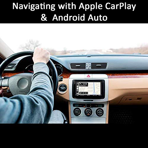 Image of Sony Car Stereo XAV-AX5500 17.6 cm (6.95 inch) Capacitive Touch Screen Digital Media Receiver with Bluetooth, Android Auto, Apple Car Play, WebLink Cast, PRE Out - 3 x 5V, Output Power - 55W x 4