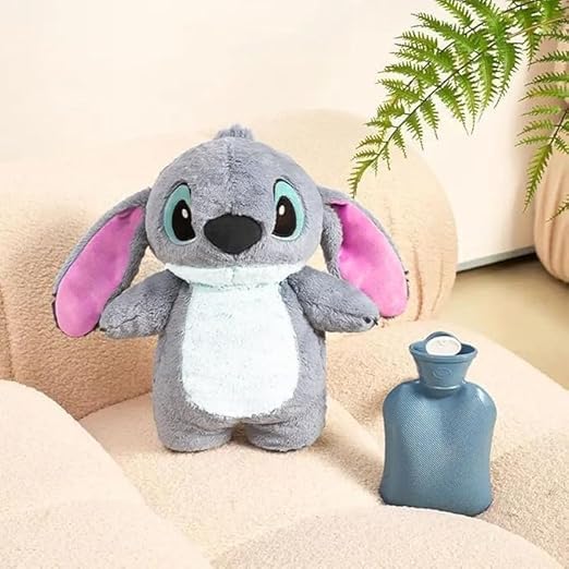 Image of Tinytotem Stitch Hot Water Bag for Period Menstrual Cramps Relaxation hot bag Soft Toy Girls Kids PlushGifts for Girls Friends Christmas Valentine New Year Gift