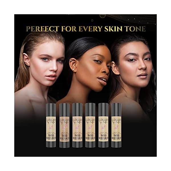Luxury By Sofia Tinted Moisturizer | Organic & Natural Ingredients | Moisturizes, Brightens, Smooths & Plumps Skin | Deep Skin Hydration With Certified, Skin-Friendly & Safe Properties (Light)