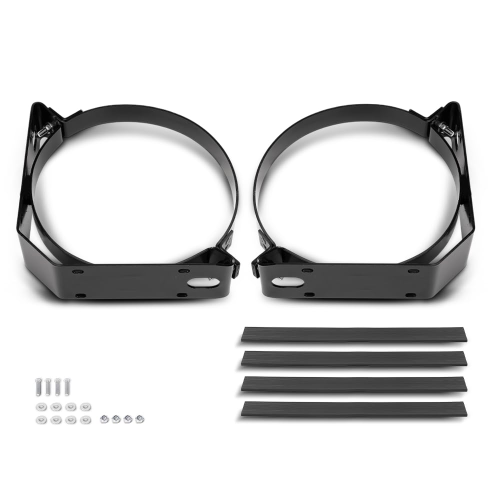 Heavy Duty Steel Fuel Tank Strap 6PCS Black image 1