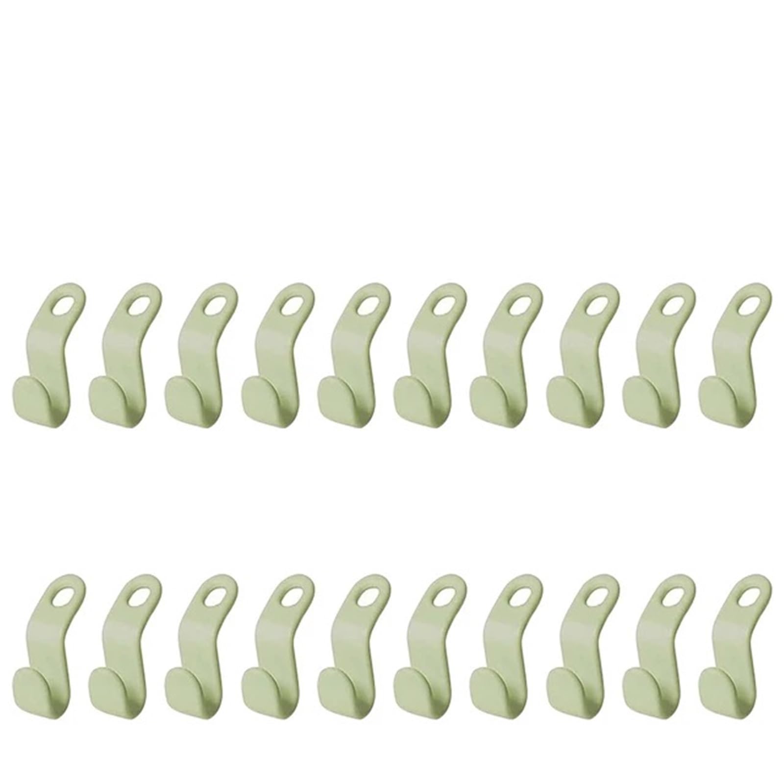 Hangers for Clothes Space Savers 300pcs Cascading Hanger Plastic Extender Clips Wardrobe Coat Organizer(Green)