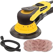 Electric Random Orbital Sander Brushless 350W 3A Multi-function Variable Speed Corded Orbital Sanders Machine For Woodworking, Car, Drywall Sanding, Polishing...