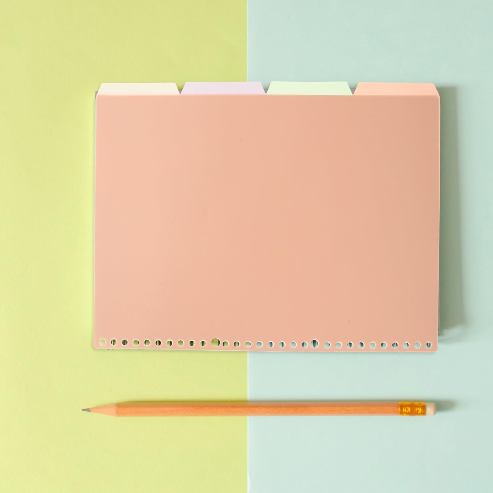 Housoutil 30 Pezzi Divisori per Quaderni con Schede Staccabili Organizer per Documenti e Separatore Ufficio per Studio e Lavoro Divisori Regolabili
