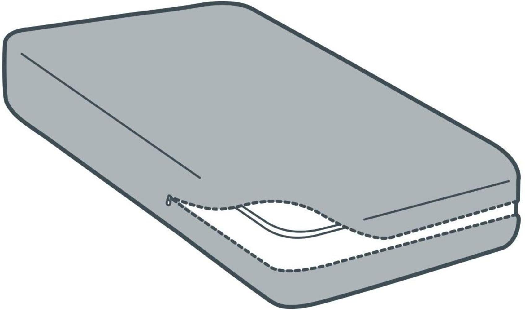 Funda de Colchón Elástica Rizo Algodón con Cremallera Aitana de Belnou Color Blanco Talla Cama 180 - Dhestia Home