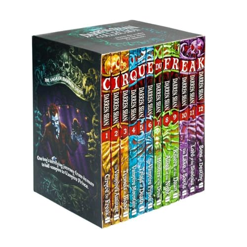 Cirque Du Freak Series - Complete 12 Book Collection - Killers of the Dawn, Lord of the Shadows, Trials of Death, Sons of Destiny, Living Nightmare, Vampire's Assistant, Tunnels of Blood, Vampire Prince, Hunters of the Dusk