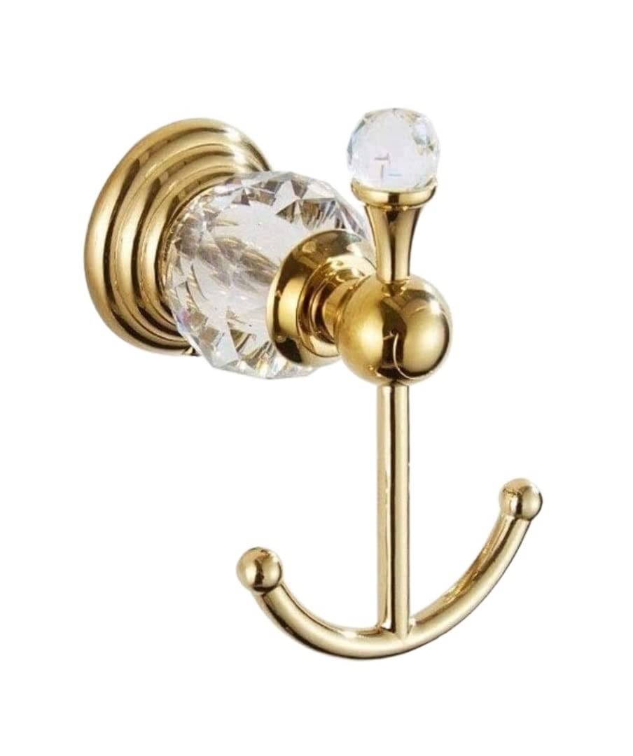 FGXHHS Towel Rail Shelf Rack Bathroom Entryway Hook European Crystal Wall Mounted Bar