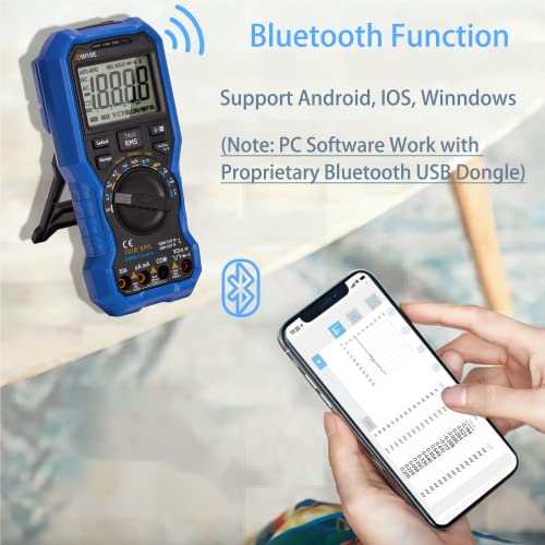 Ow18E Handheld Digital Multimeter With Data Logger And Thermometer 3 In 1 Bluetooth Function With 4 1/2 Digits Resolution #TOP3