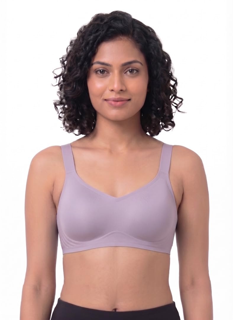BL BN B 62 Women's Nylon-Spandex Medium Support Bonded Seamless Bra|Removable Padded Cups|4-Way Stretch|Invisible T-Shirt Bra-image-37