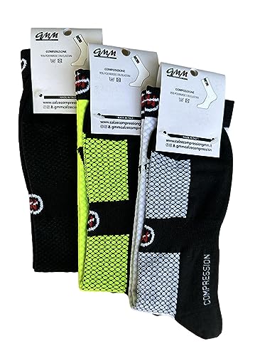 Gmm calze da ciclismo a compressione uomo donna