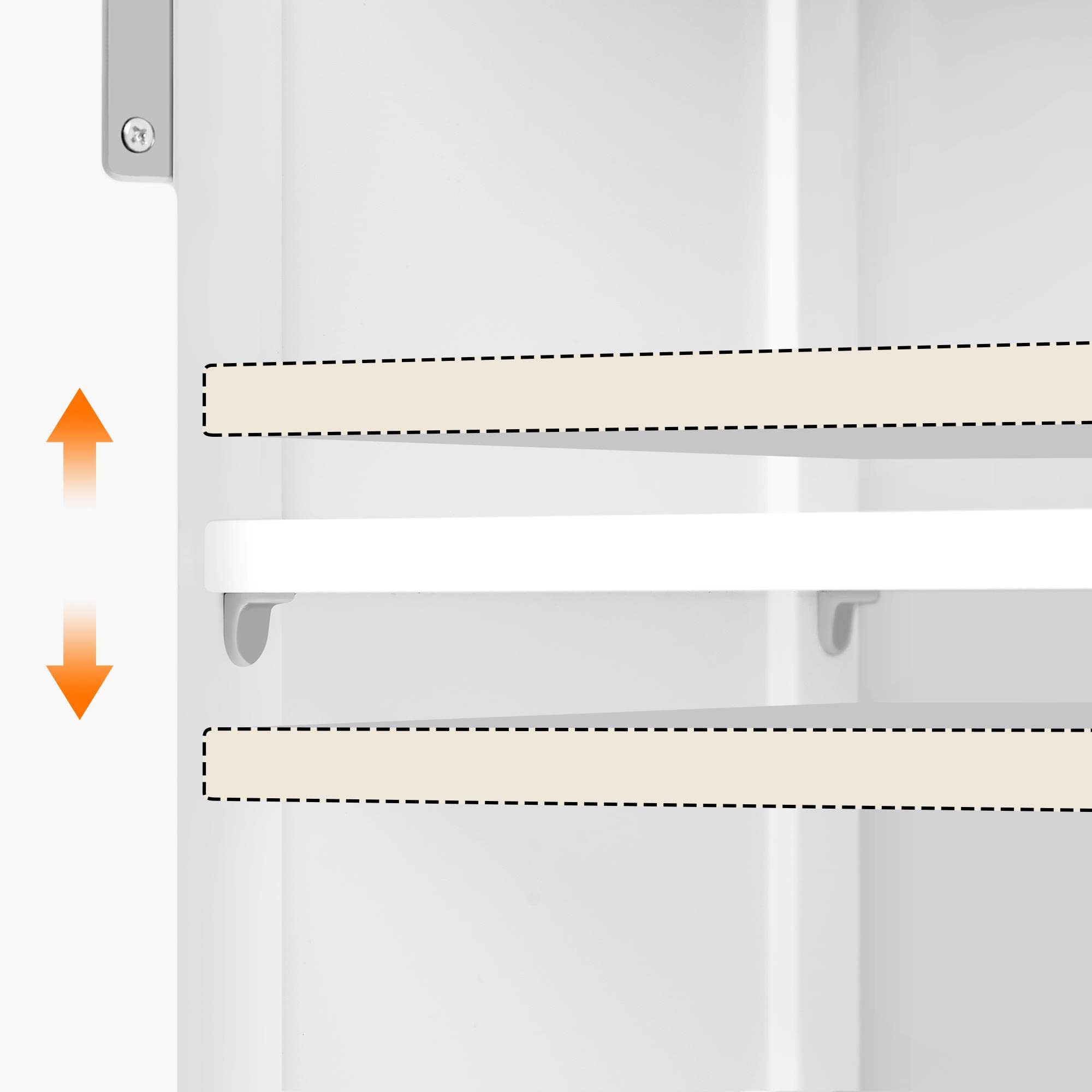 Yaheetech Badezimmerschrank Unterschrank mit Schubladen & Tür & verstellbare Einlegeböden Kommode fürs Badezimmer/Wohnzimmer/Küche/Flur 75 * 30 * 80cm