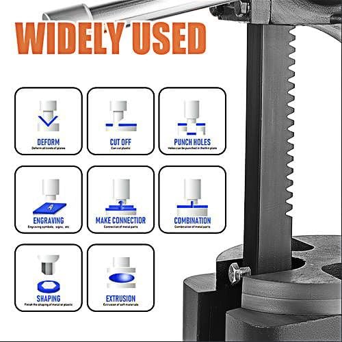 Arbor Press, 2 Ton Cast Iron Manual Arbor Press, Multi-Function 8-in-1, Manual Arbor Press, for Forming & Machining in Professional Workshops