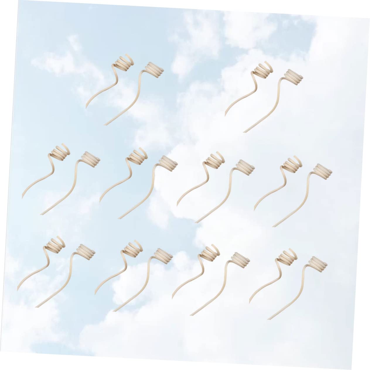 ABOOFAN Essential Oil Diffuser Sticks 20pcs Rattan Sticks Large Spiral Heads Natural Diffusers for Home Office Wedding