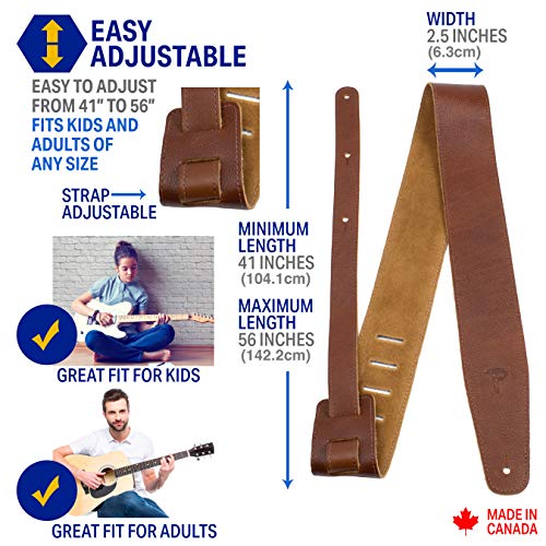 Perri’s Leathers Ltd. – Sangle de guitare – Cuir de Selle – Ajustable – Pour Guitares Acoustiques/Basses/Électriques… - Les Beatles, Paul McCartney, John Lennon, RIngo Starr, George Harrison Perri's Leathers Ltd. - Sangle de guitare - Cuir de Selle - Ajustable - Pour Guitares Acoustiques/Basses/Électriques… – Image 3